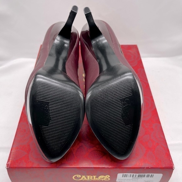 CARLOS By Carlos Santana Wine Linz High Heeled Bootie Size 9 - Picture 10 of 10